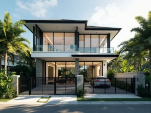 "Rumah Uk.12x16m /2lt Style Moden Tropis Minimalis pemborongkita.com- Image_4"