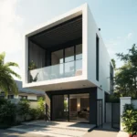 "Desain Villa Uk. 8x12m 2 lantai karya pemborongkita.com"